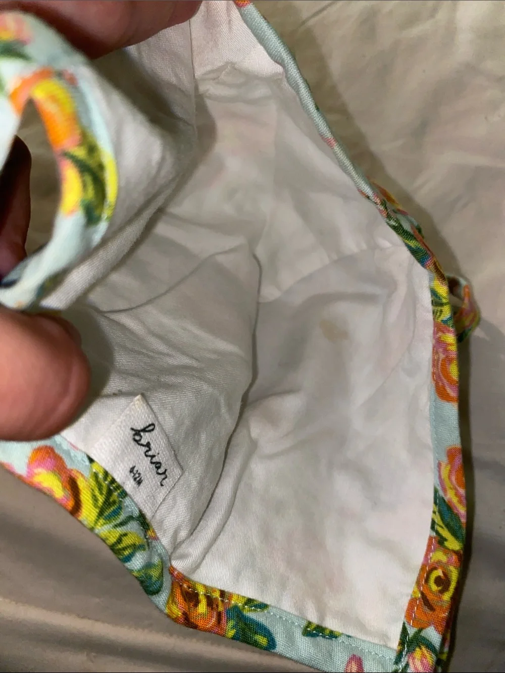Briar floral baby bonnet